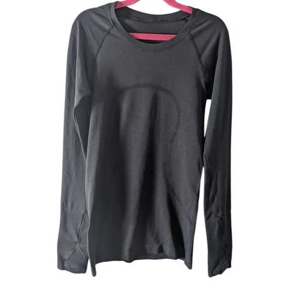 LULULEMON ATHLETICA Swiftly Tech Long Sleeve Crew In Black Size 2 - Picture 3 of 4
